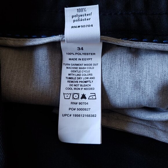 NWT - Vince Camuto Black Pants Jogger Style Side Pockets VP042SV1783 - Size 34 - Picture 6 of 6